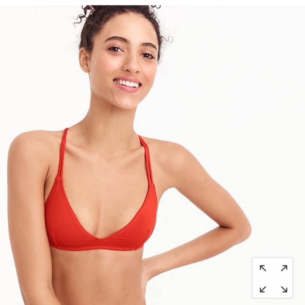 Black J Crew Strappy Bikini Top